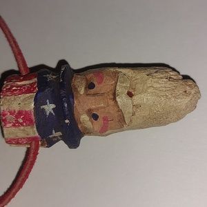 Americana Carved Corkscrew Necklace